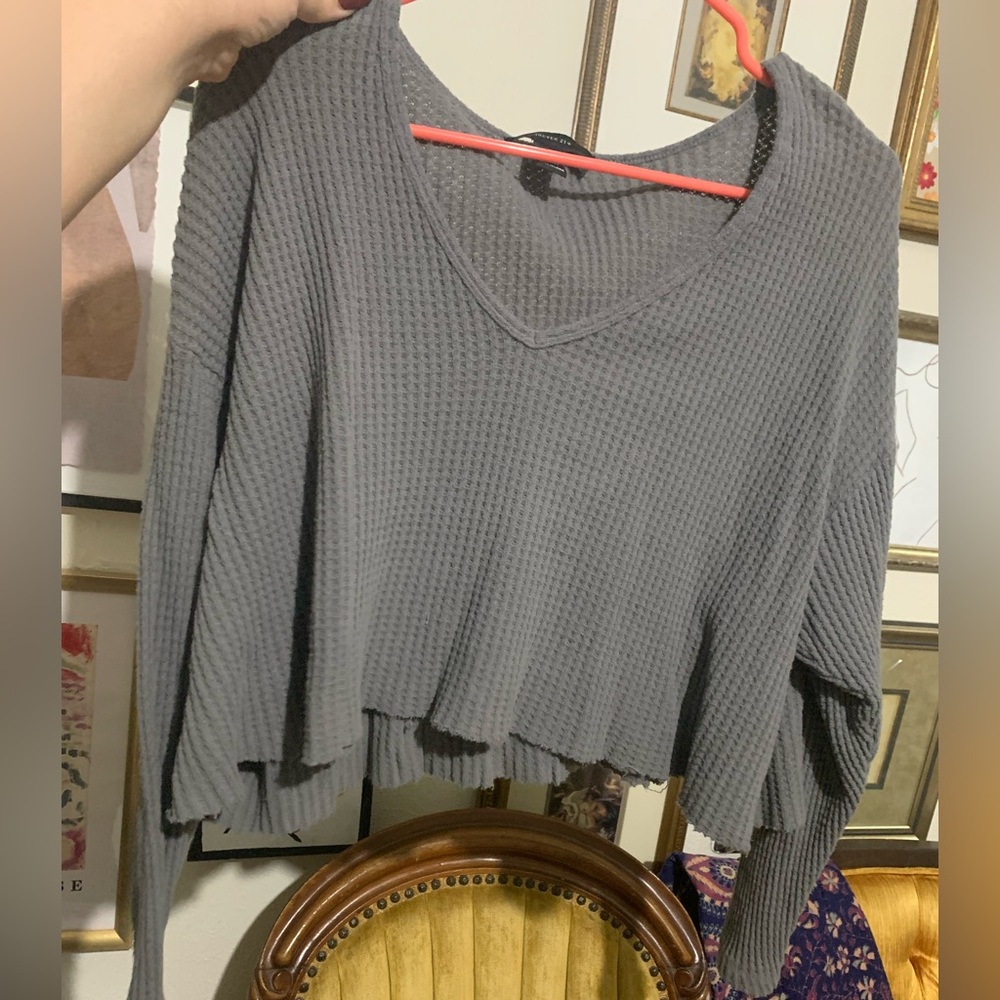 Gray sweater